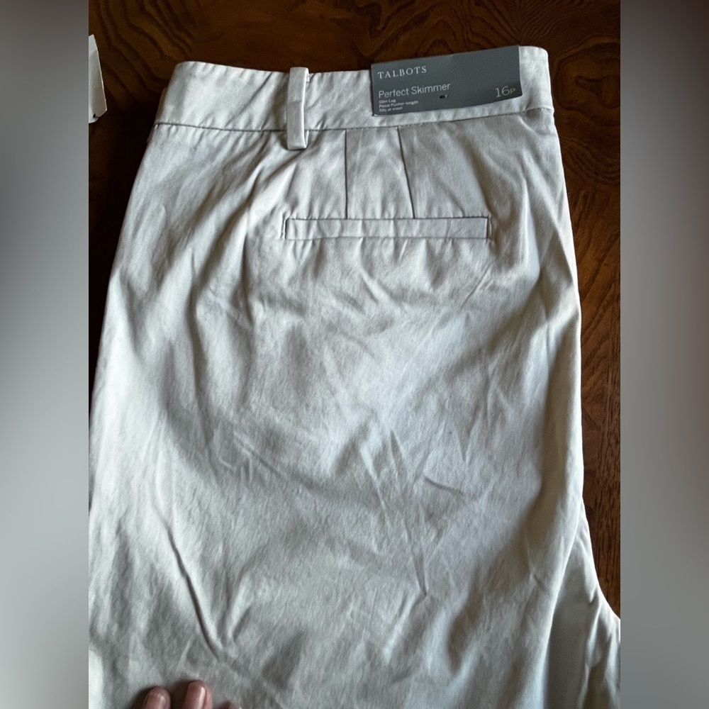 Talbots Light Casual Pants 16 petite Perfect skimmer $69.50 - Picture 14 of 15